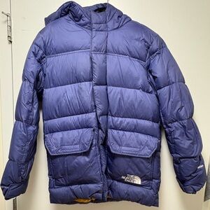The North Face royal blue Jacket with Yellow Lining